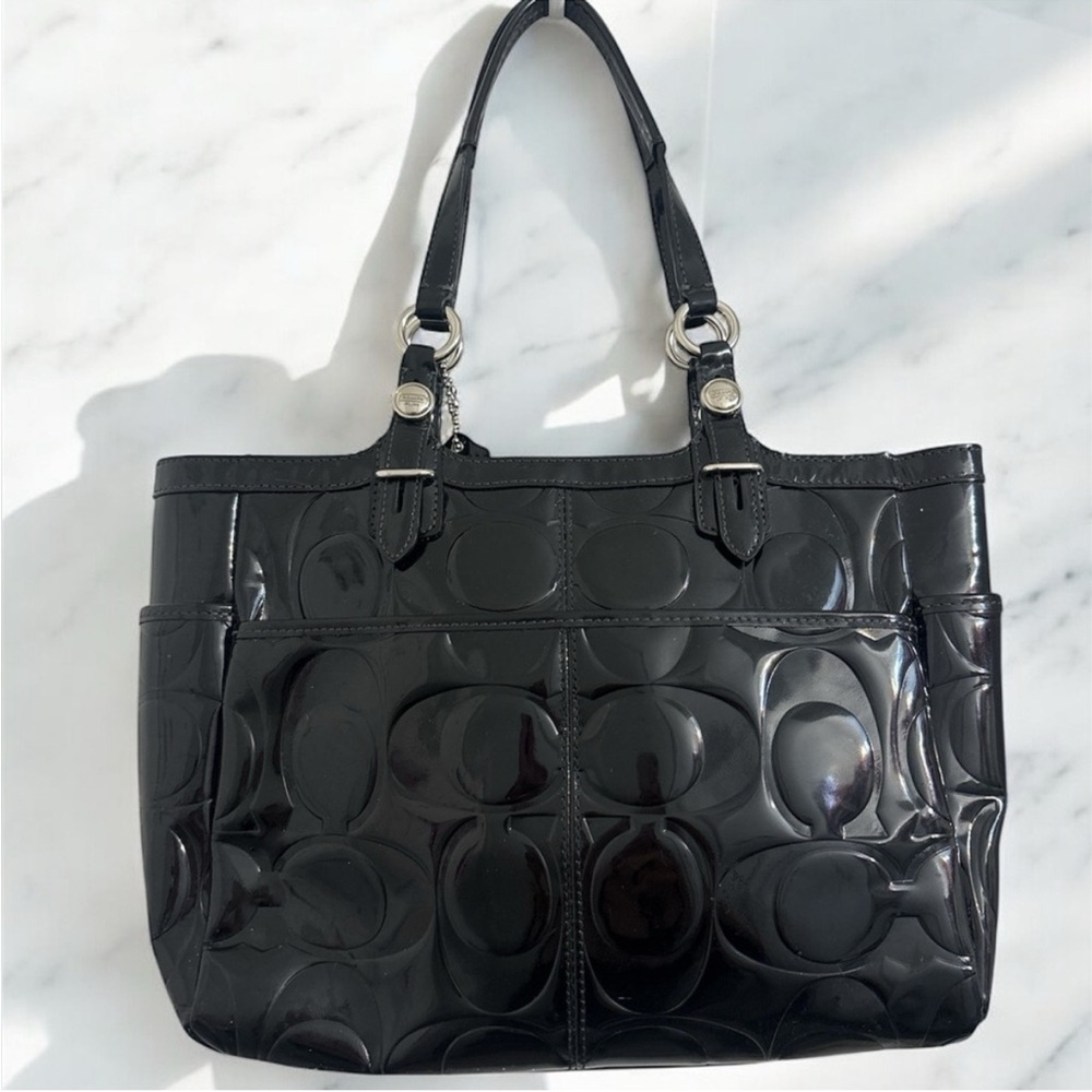 Coach Black Tote Bag Elegant - Picture 2 of 8